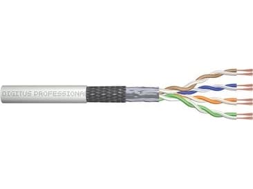 DIGITUS Professional - Samlet kabel - 305 m - SF/UTP - CAT 5e - flertrådet - grå, RAL 7035