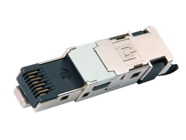 Telegärtner J80026A0046, RJ45, Svart, Rustfritt stål