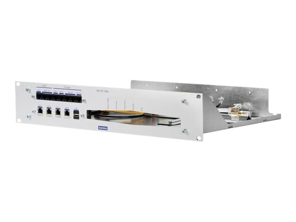 wantec - Monteringsskap for nettverksenhet - rackmonterbar - 2U - 19" Sølv