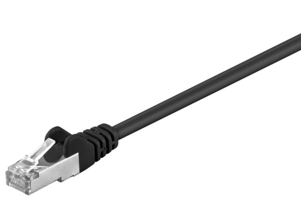 Goobay CAT 5-050 SFTP Svart 0,50 m, 0,5 m, RJ-45, RJ-45