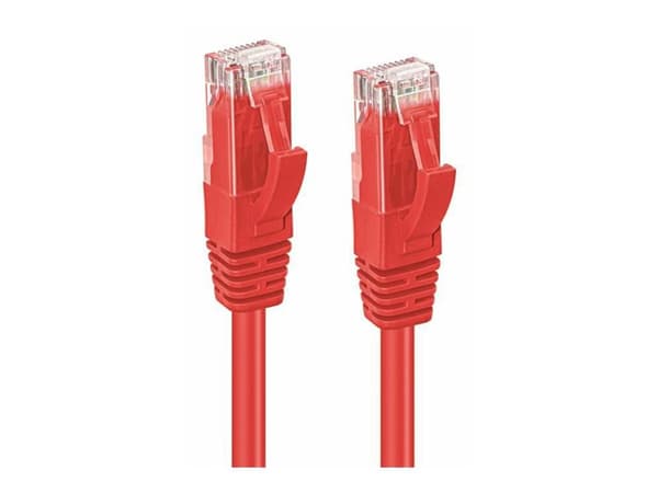 MicroConnect - Nätverkskabel - RJ-45 (hane) till RJ-45 (hane) - 2 m - UTP - CAT 6 - halogenfri - röd