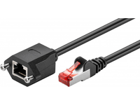 MicroConnect - Jatkojohto verkkoyhteyksiin - RJ-45 (uros) RJ-45 (naaras) - 50 cm - 6 mm - taitettu suojaamaton kierretty parikaapeli (F/UTP) - CAT 6