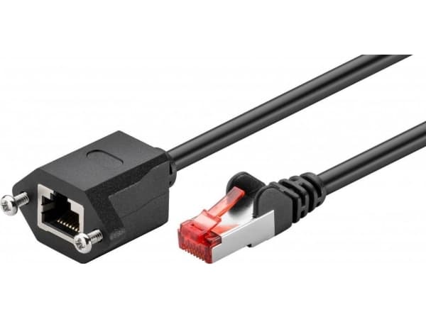MicroConnect - Jatkojohto verkkoyhteyksiin - RJ-45 (uros) RJ-45 (naaras) - 50 cm - 6 mm - taitettu suojaamaton kierretty parikaapeli (F/UTP) - CAT 6
