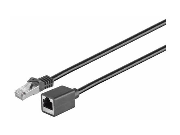 MicroConnect - Jatkojohto verkkoyhteyksiin - RJ-45 (uros) RJ-45 (naaras) - 50 cm - 6 mm - taitettu suojaamaton kierretty parikaapeli (F/UTP) - CAT 6