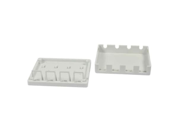 Patchpanel med stöd för Keystone-modul för 4x ytmonterad TP-modul vitABS Synergy 21