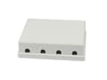 Miniatyrbild 2 av 3: Patchpanel med stöd för Keystone-modul för 4x ytmonterad TP-modul vitABS Synergy 21