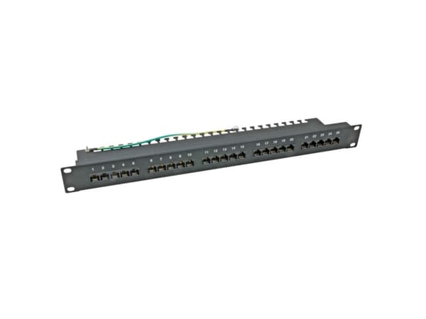 EFB Elektronik 37588.1, RJ-45, Cat3, Hvit, Rackmontering, 1U, 483 mm