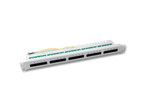 EFB Elektronik 37588.1, RJ-45, Cat3, Hvit, Rackmontering, 1U, 483 mm