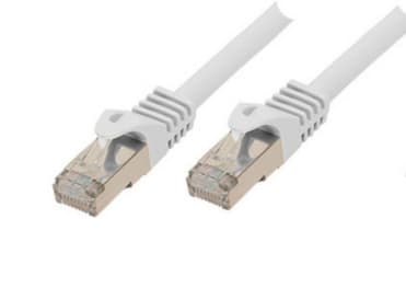 BASIC-S Patchkabel S/FTP PIMF Rohkabel Cat.7 weiss 1,0m