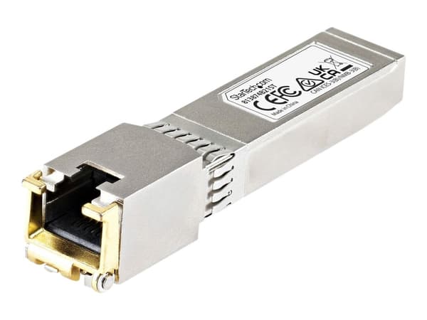 StarTech.com HPE 813874-B21 Compatible SFP+ Module, 10GBASE-T, SFP to RJ45 Cat6/Cat5e, 10GE Gigabit Ethernet SFP+, RJ-45 (Copper) 30m, HPE BladeSyste