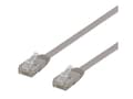 Miniatyrbild 3 av 4: DELTACO - Patch-kabel - RJ-45 (hane) till RJ-45 (hane) - 3 m - UTP - CAT 6 - platt - grå