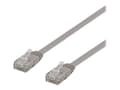 Miniatyrbild 1 av 4: DELTACO - Patch-kabel - RJ-45 (hane) till RJ-45 (hane) - 3 m - UTP - CAT 6 - platt - grå