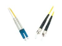 MicroConnect - Verkkokaapeli - LC single mode (uros) - ST single mode (uros) - 1 m. - valokuitu - 9/125 mikronia - OS1 - keltainen