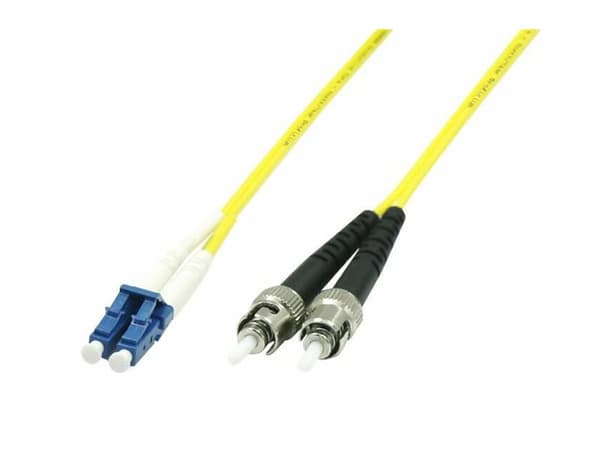 MicroConnect - Verkkokaapeli - LC single mode (uros) - ST single mode (uros) - 1 m. - valokuitu - 9/125 mikronia - OS1 - keltainen