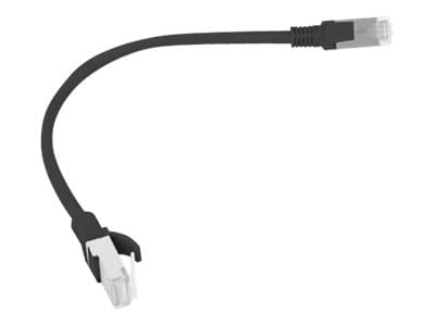Lanberg - Koblingskabel - RJ-45 (hann) til RJ-45 (hann) - 25 cm - UTP - CAT 6 - uten hindringer, formstøpt, flertrådet - svart, RAL 9004