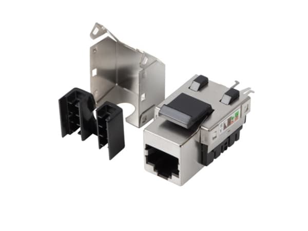 Lanberg KSF6-1090 - Modulinnlegg - CAT 6 - FTP - RJ-45 - sølv