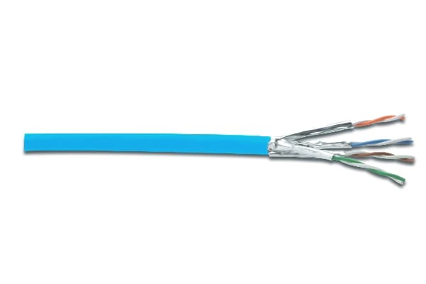 DIGITUS - Samlet kabel - 305 m - foliebelagt uskjermet tvinnet kabelpar (F/UTP) - CAT 6a - lys blå
