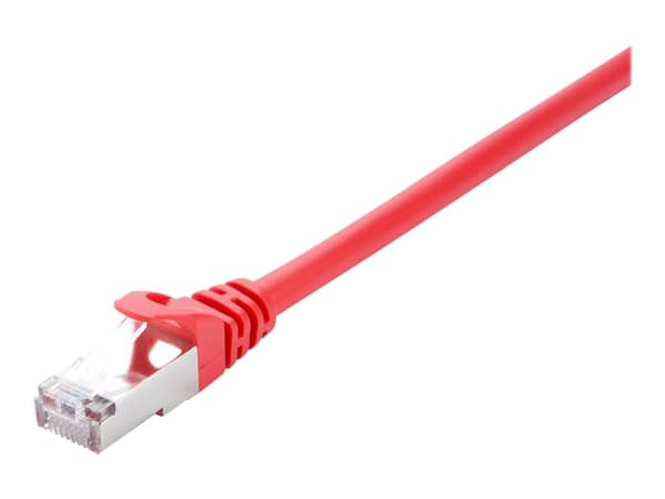 V7 - Koblingskabel - RJ-45 (hann) til RJ-45 (hann) - 3 m - STP - CAT 6 - formstøpt, uten hindringer - rød