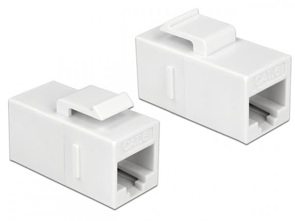 Delock Keystone module - Modulinnlegg (kopling) - CAT 6 - UTP - RJ-45 - hvit