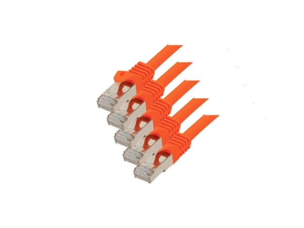 S/CONN Cat. 7 S/FTP 0.5 m, 0,5 m, Cat7, S/FTP (S-STP), RJ-45, RJ-45, Oransje