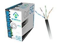 ALANTEC - Irtokaapeli - 305 m - UTP - CAT 5e - ulkokäyttöön, kiinteä - musta