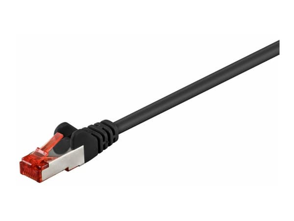 MicroConnect - Nätverkskabel - RJ-45 (hane) till RJ-45 (hane) - 25 cm - FTP - CAT 6 - startad - svart