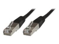 MicroConnect - Nätverkskabel - RJ-45 (hane) till RJ-45 (hane) - 25 cm - FTP - CAT 6 - startad - svart