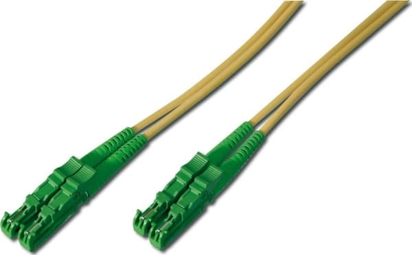 DIGITUS Professional - Koblingskabel - E2000/APC-enkeltmodus (hann) til E2000/APC-enkeltmodus (hann) - 1 m - fiberoptisk - dupleks - 9 / 125 micron -