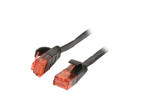 Patchkabel RJ45 CAT6 250Mhz 3m svart UTPUUTP PVC flat Synergy 21