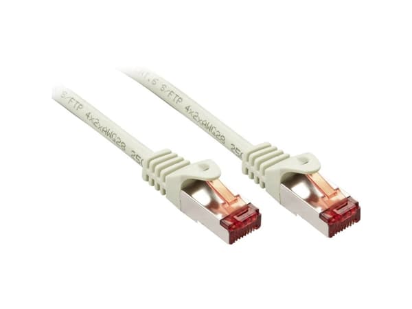 Lindy Cat.6 S/FTP 1m, 1 m, Cat6, S/FTP (S-STP), RJ-45, RJ-45, Grå