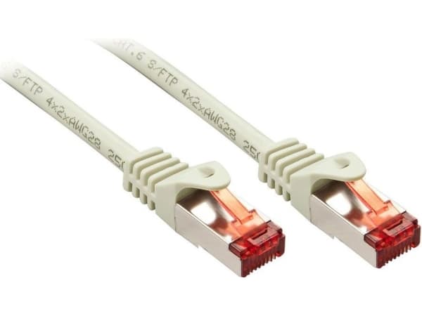 Lindy Cat.6 S/FTP 1m, 1 m, Cat6, S/FTP (S-STP), RJ-45, RJ-45, Grå