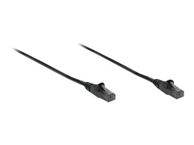 Intellinet Network Patch Cable, Cat6, 3m, Black, CCA, U/UTP, PVC, RJ45, Gold Plated Contacts, Snagless, Booted, Lifetime Warranty, Polybag - Koblings