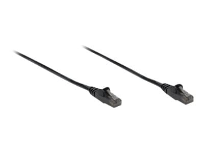 Intellinet Network Patch Cable, Cat6, 3m, Black, CCA, U/UTP, PVC, RJ45, Gold Plated Contacts, Snagless, Booted, Lifetime Warranty, Polybag - Koblings