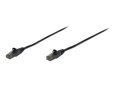 Intellinet Network Patch Cable, Cat6, 3m, Black, CCA, U/UTP, PVC, RJ45, Gold Plated Contacts, Snagless, Booted, Lifetime Warranty, Polybag - Koblings