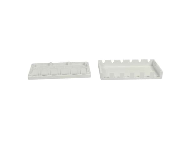Keystone-modulbærer-patchpanel for 6x TP-moduloverflate hvit ABS Synergy 21