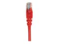 Miniatyrbilde 3 av 5: Intellinet Network Patch Cable, Cat5e, 0.5m, Red, CCA, U/UTP, PVC, RJ45, Gold Plated Contacts, Snagless, Booted, Lifetime Warranty, Polybag - Kobling