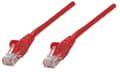 Miniatyrbilde 5 av 5: Intellinet Network Patch Cable, Cat5e, 0.5m, Red, CCA, U/UTP, PVC, RJ45, Gold Plated Contacts, Snagless, Booted, Lifetime Warranty, Polybag - Kobling