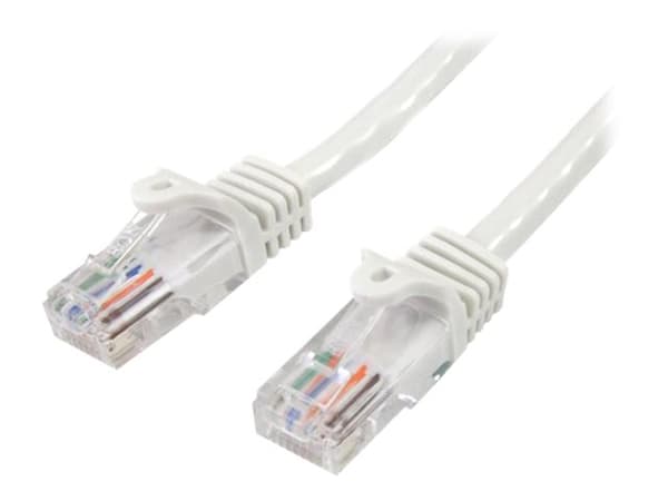 StarTech.com 45PAT5MWH verkkokaapeli Valkoinen 5 m Cat5e U/UTP (UTP)