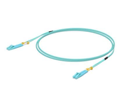 Ubiquiti UniFi - Patchkabel - LC multimodus (hann) til LC multimodus (hann) - 5 m. - fiberoptikk - dupleks - 50 / 125 my - OM3 - turkis