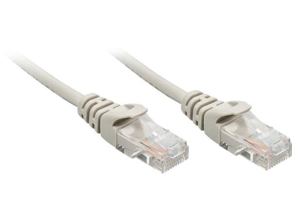 Lindy 48363, 2 m, Cat5e, U/UTP (UTP), RJ-45, RJ-45, Grå