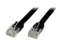 MicroConnect UltraFlat - Nettverkskabel - RJ-45 (hann) til RJ-45 (hann) - 1 m - UTP - CAT 6 - med støvel, flat - svart
