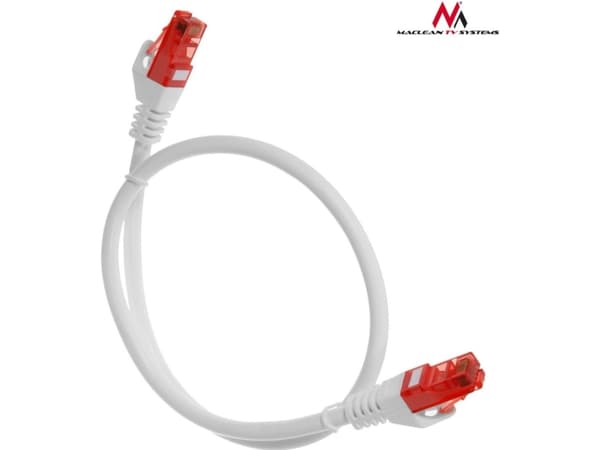 Maclean MCTV-300 W, 0,5 m, Cat6, U/UTP (UTP), RJ-45, RJ-45, RJ-45