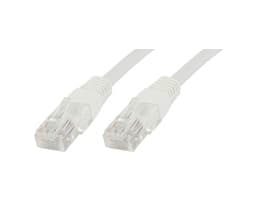 MicroConnect Value Pack - Verkkokaapeli - RJ-45 (uros) - RJ-45 (uros) - 3 m - 4,5 mm - UTP - CAT 5e - pyöreä, säikeinen - valkoinen (10 kpl pakkaus)