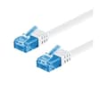 Miniatyrbilde 2 av 3: M-CAB - Koblingskabel - RJ-45 (hann) til RJ-45 (hann) - 2 m - UTP - CAT 6a - flertrådet, flat - hvit