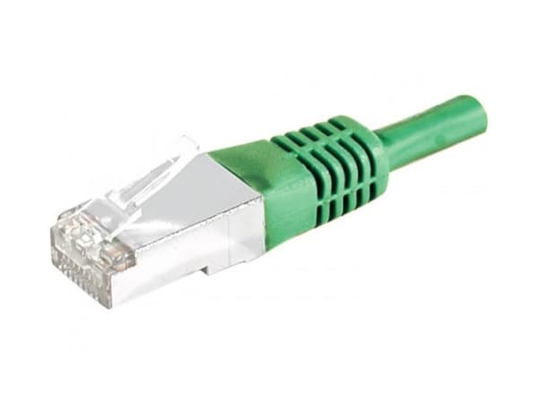 EXC Network Cable | Cat 6 | S/FTP | Patch round (standard) | Green | 10m