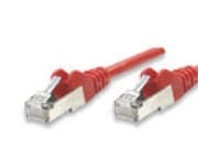 Intellinet Network Patch Cable, Cat6, 10m, Red, CCA, U/UTP, PVC, RJ45, Gold Plated Contacts, Snagless, Booted, Lifetime Warranty, Polybag - Koblingsk