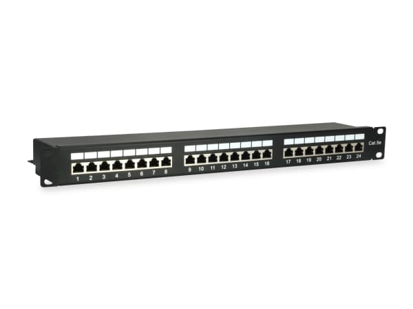 Utstyr 327425, RJ-45, Cat5e, Sort, Reolmontering, 1U, CE
