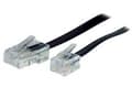 Miniatyrbild 1 av 2: S-Conn 10m RJ11 - RJ45, 10 m, RJ11, RJ45, Svart, Transparent, Hankoppling, Hankoppling