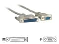Miniatyrbild 2 av 5: MicroConnect - Seriell/parallell kabel - DB-9 (hona) till DB-25 (hane) - 3 m - svart