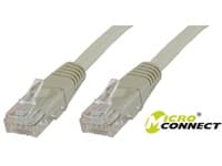 MicroConnect - Verkkokaapeli - RJ-45 (uros) - RJ-45 (uros) - 70 m - 6 mm - UTP - CAT 6 - halogeeniton, pyöreä, solmuvapaa, säikeistetty - harmaa
